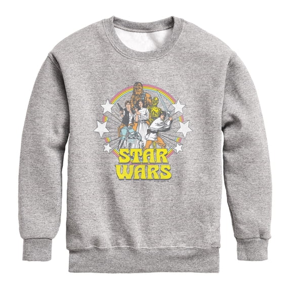Star Wars - Retro Boys' Graphic Long Sleeve Fleece Sweatshirt