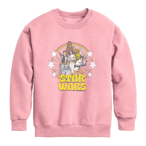 Star Wars - Retro Boys' Graphic Long Sleeve Fleece Sweatshirt