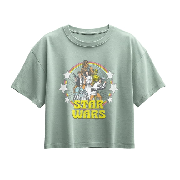 Star Wars - Retro Short Sleeve Boxy Graphic T-Shirt
