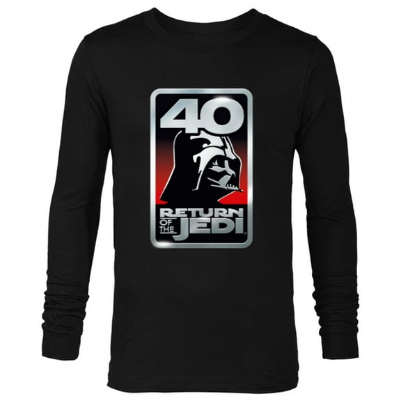 Star Wars Return of the Jedi 40th Anniversary Vader Logo - Long Sleeve T-Shirt for Men - Customized-Black
