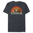 thumbnail image 1 of Star Wars Return of the Jedi Cute Ewoks Endor Retro - Short Sleeve Blended T-Shirt for Adults -Customized-Navy Heather, 1 of 5