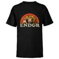 thumbnail image 1 of Star Wars Return of the Jedi Cute Ewoks Endor Retro - Short Sleeve T-Shirt for Kids -Customized-Black, 1 of 5