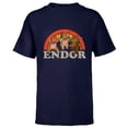 thumbnail image 1 of Star Wars Return of the Jedi Cute Ewoks Endor Retro - Short Sleeve T-Shirt for Kids -Customized-Navy, 1 of 5