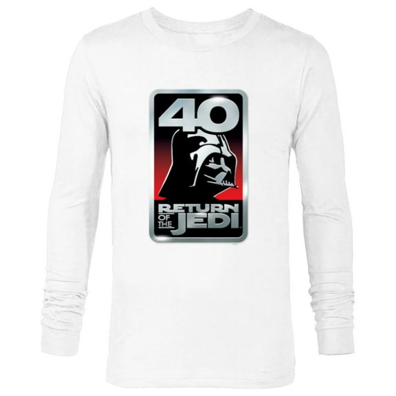 Star Wars Return of the Jedi Darth Vader 40th Anniversary - Long Sleeve T-Shirt for Men - Customized-White
