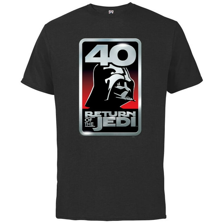 Star Wars Return of the Jedi Darth Vader 40th Anniversary Short Sleeve Cotton T Shirt for Adults Customized Black