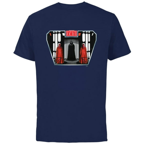 Star Wars Return of the Jedi Darth Vader Retro - Short Sleeve Cotton T-Shirt for Adults - Customized-Navy