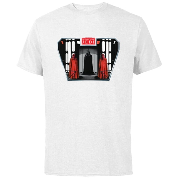 Star Wars Return of the Jedi Darth Vader Retro - Short Sleeve Cotton T-Shirt for Adults - Customized-White