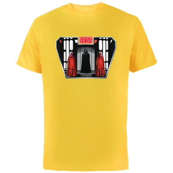 Star Wars Return of the Jedi Darth Vader Retro - Short Sleeve Cotton T-Shirt for Adults - Customized-Yellow