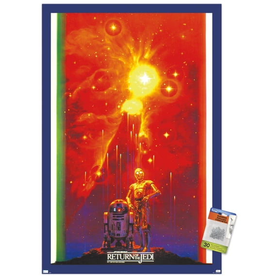 Star Wars: Return of the Jedi - Droid Celebration Wall Poster with Pushpins, 22.375" x 34"