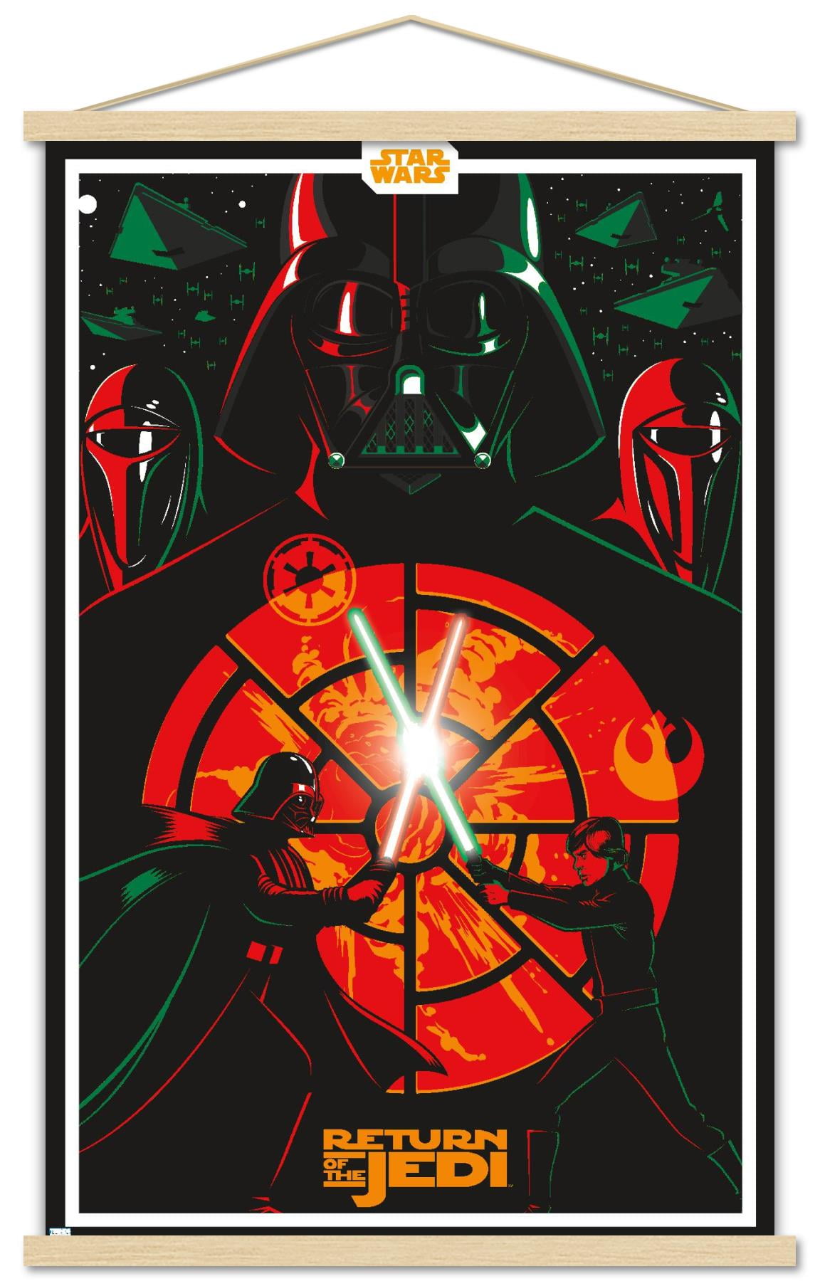Star Wars: Return of the Jedi - Duel Wall Poster with Wooden Magnetic ...