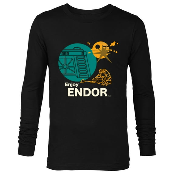 Star Wars Return of the Jedi Enjoy Endor - Long Sleeve T-Shirt for Men - Customized-Black