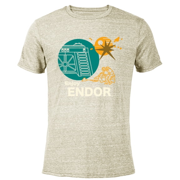 Star Wars Return of the Jedi Enjoy Endor - Short Sleeve Blended T-Shirt for Adults - Customized-Yellow