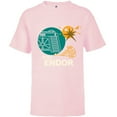 thumbnail image 1 of Star Wars Return of the Jedi Enjoy Endor - Short Sleeve T-Shirt for Kids - Customized-Soft Pink, 1 of 5