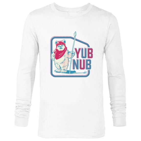 Star Wars Return of the Jedi Ewok Yub Nub Retro - Long Sleeve T-Shirt for Men - Customized-White