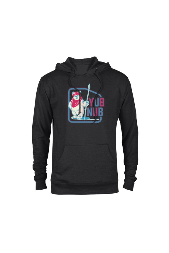 Return of the Jedi Ewok Yub Nub Retro - Pullover Hoodie for Adults - Customized-Black
