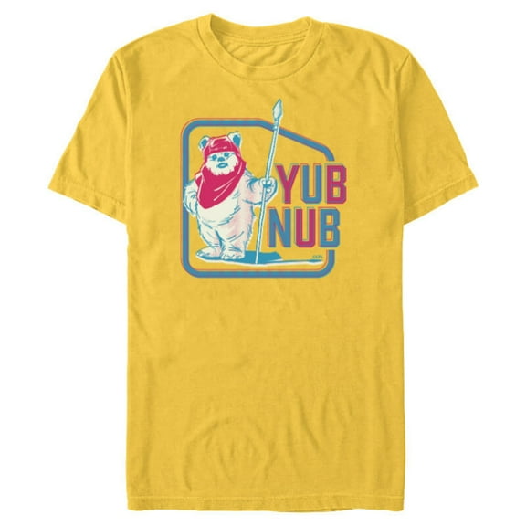 Star Wars Return of the Jedi Ewok Yub Nub Retro - Short Sleeve Blended T-Shirt for Adults - Customized-Yellow