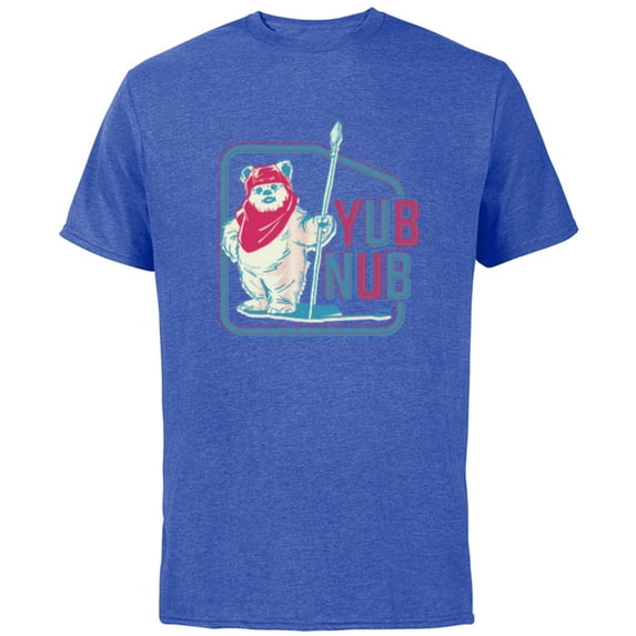 Star Wars Return of the Jedi Ewok Yub Nub Retro - Short Sleeve Cotton T-Shirt for Adults - Customized-Royal Heather