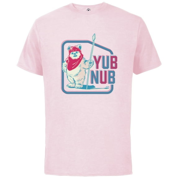 Star Wars Return of the Jedi Ewok Yub Nub Retro - Short Sleeve Cotton T-Shirt for Adults - Customized-Soft Pink