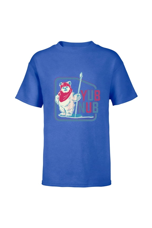 Return of the Jedi Ewok Yub Nub Retro - Short Sleeve T-Shirt for Kids - Customized-Royal