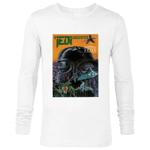 Star Wars Return of the Jedi Hungarian Movie Poster - Long Sleeve T-Shirt for Men - Customized-White