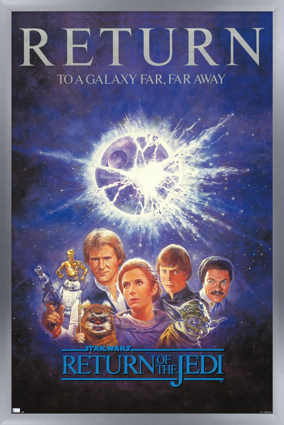 Star Wars: Return of the Jedi - Illustrated One Sheet Wall Poster, 22.375" x 34" Framed