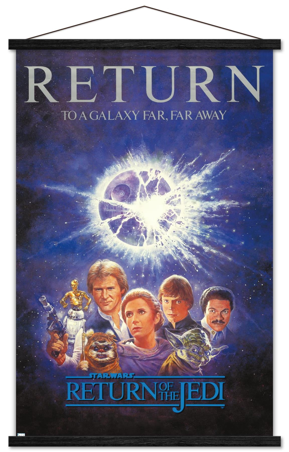 Star Wars: Return of the Jedi - Illustrated One Sheet Wall Poster with Magnetic Frame, 22.375" x 34"