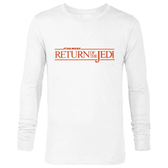 Star Wars Return of the Jedi Logo - Long Sleeve T-Shirt for Men - Customized-White