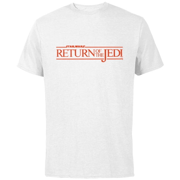 Star Wars Return of the Jedi Logo - Short Sleeve Cotton T-Shirt for Adults - Customized-White