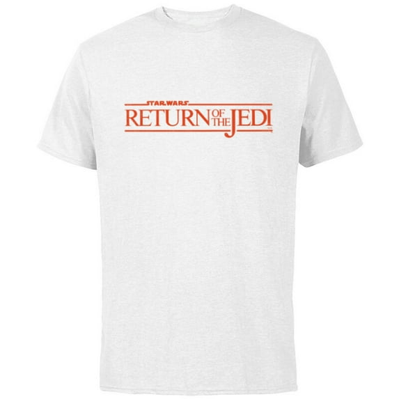 Star Wars Return of the Jedi Logo - Short Sleeve Cotton T-Shirt for Adults - Customized-White