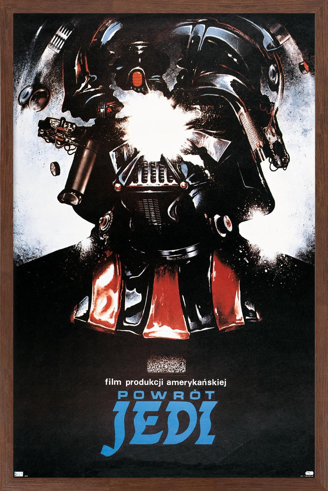 Star Wars: Return of the Jedi - Polish One Sheet Wall Poster, 14.725" x 22.375" Framed
