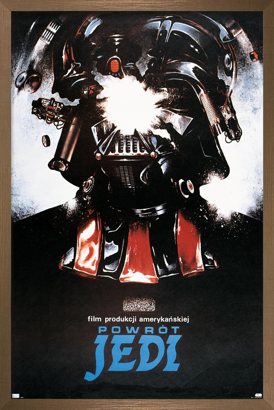 Star Wars: Return of the Jedi - Polish One Sheet Wall Poster, 14.725" x 22.375" Framed