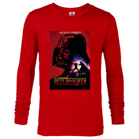 Star Wars Return of the Jedi Red Darth Vader Vintage Poster - Long Sleeve T-Shirt for Men - Customized-New Red