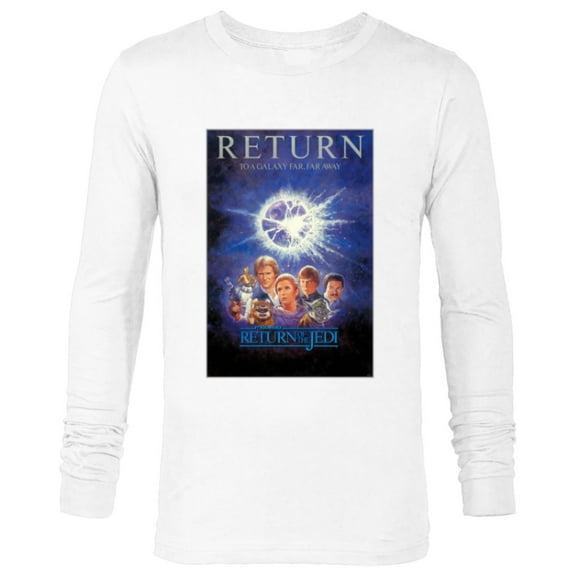 Star Wars Return of the Jedi Return to a Galaxy Poster - Long Sleeve T-Shirt for Men - Customized-White