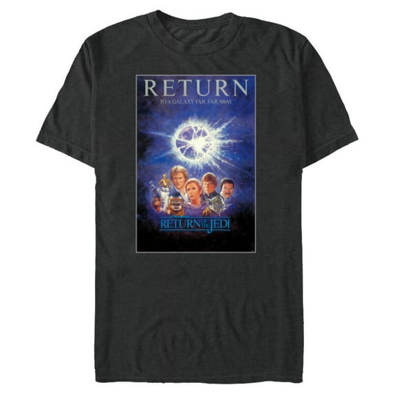 Star Wars Return of the Jedi Return to a Galaxy Poster - Short Sleeve Blended T-Shirt for Adults - Customized-Dark Heather