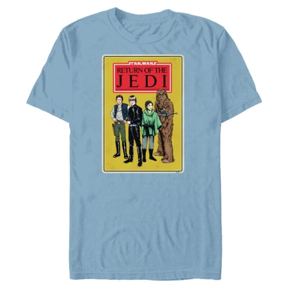 Star Wars Return of the Jedi - Short Sleeve Blended T-Shirt for Adults - Customized-Ocean Blue