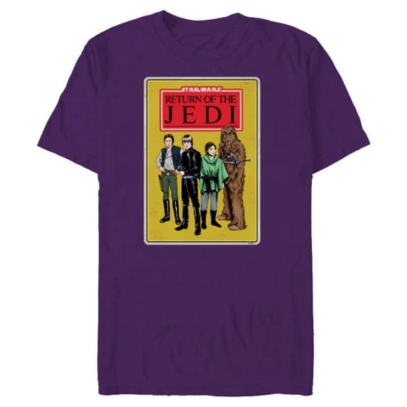 Star Wars Return of the Jedi - Short Sleeve Blended T-Shirt for Adults - Customized-Purple