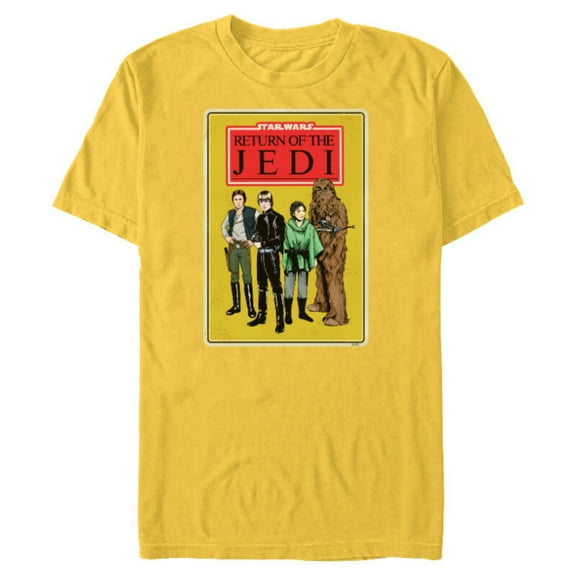 Star Wars Return of the Jedi - Short Sleeve Blended T-Shirt for Adults - Customized-Yellow