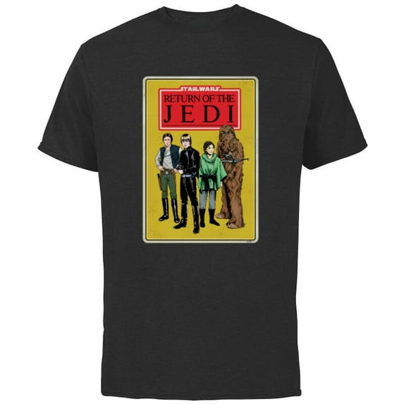 Star Wars Return of the Jedi - Short Sleeve Cotton T-Shirt for Adults - Customized-Black