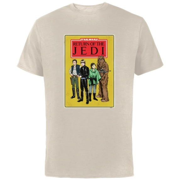 Star Wars Return of the Jedi - Short Sleeve Cotton T-Shirt for Adults - Customized-Natural