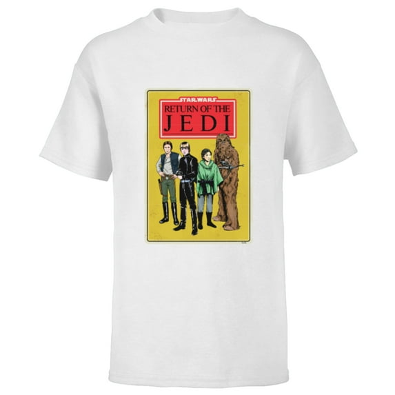 Star Wars Return of the Jedi - Short Sleeve T-Shirt for Kids - Customized-White