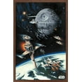 thumbnail image 1 of Star Wars: Return of the Jedi - Space Battle Wall Poster, 14.725" x 22.375", Framed, 1 of 3