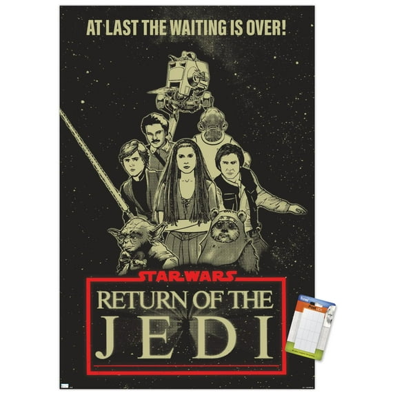 Star Wars: Return of the Jedi - The Wait Is Over Wall Poster, 14.725" x 22.375"