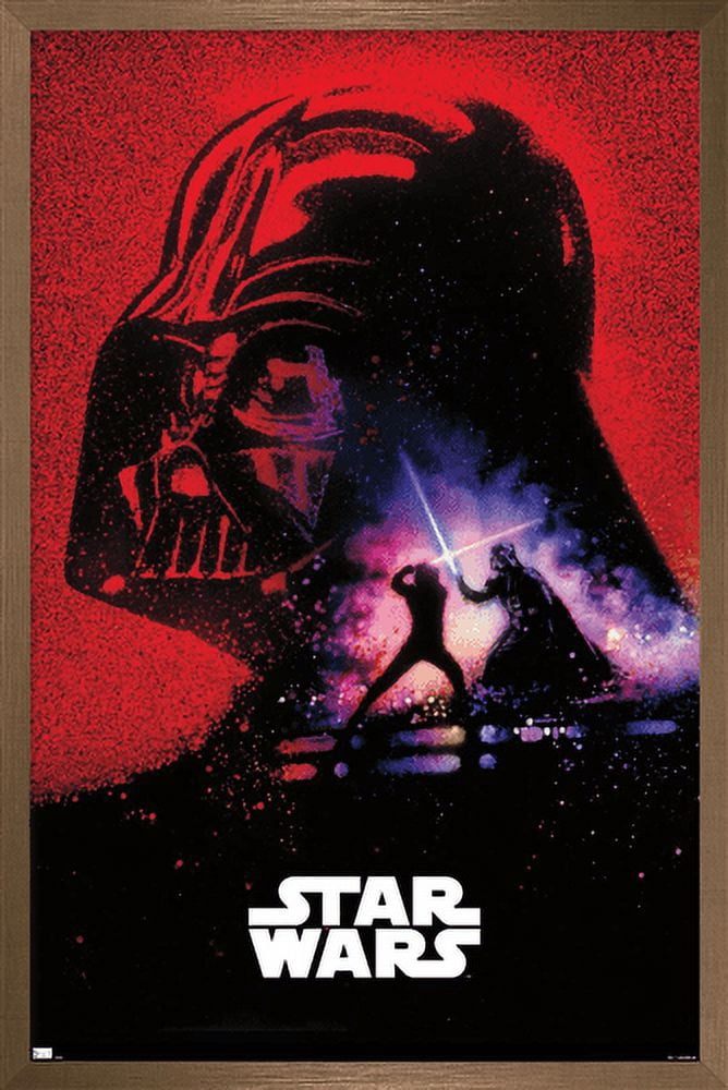 Star Wars: Return of the Jedi - Vader's Shadow Wall Poster, 14.725" x 22.375", Framed