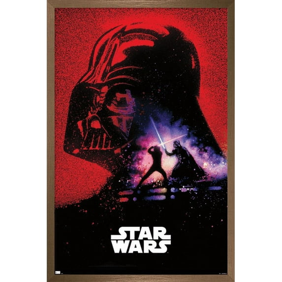 Star Wars: Return of the Jedi - Vader's Shadow Wall Poster, 14.725" x 22.375", Framed
