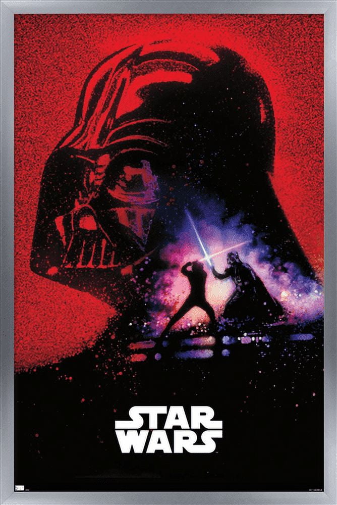 Star Wars: Return of the Jedi - Vader's Shadow Wall Poster, 14.725" x 22.375", Framed