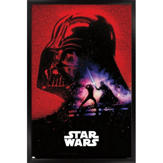 Star Wars: Return of the Jedi - Vader's Shadow Wall Poster, 22.375" x 34", Framed