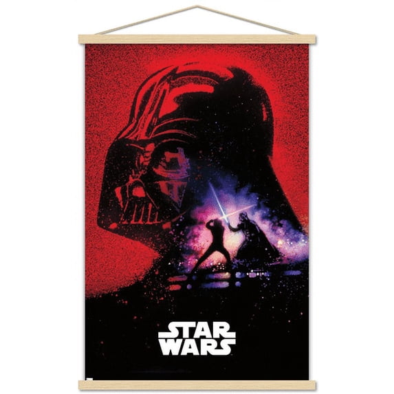 Star Wars: Return of the Jedi - Vader's Shadow Wall Poster with Wooden Magnetic Frame, 22.375" x 34"