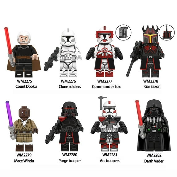 Star Wars Revenge of Sith Mandalorian Custom Minifigures Building Block X 8 Set