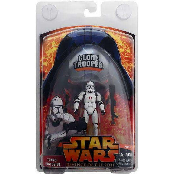 Star Wars Revenge of The Sith Clone Trooper Figure w/ Protective Case