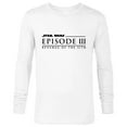 thumbnail image 1 of Star Wars Revenge of the Sith Episode 3 Movie Logo - Long Sleeve T-Shirt for Men - Customized-White, 1 of 5
